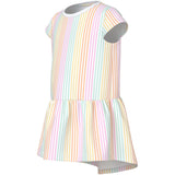 Name It Bright White Cool Stripe Nmfvigga Capsl Kjole F1 Noos