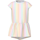 Name It Bright White Cool Stripe Nmfvigga Capsl Kjole F1 Noos