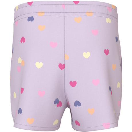 Name It Lavender Fog Colorful Hearts Nmfvigga Shorts F1 Noos
