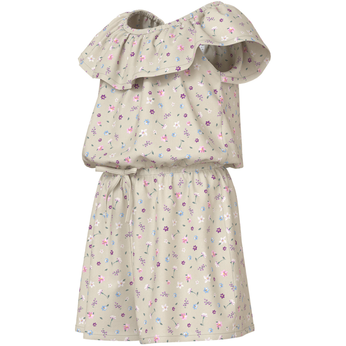 Name It Almond Milk Cute Flowers Nmfvinaya Ss Playsuit