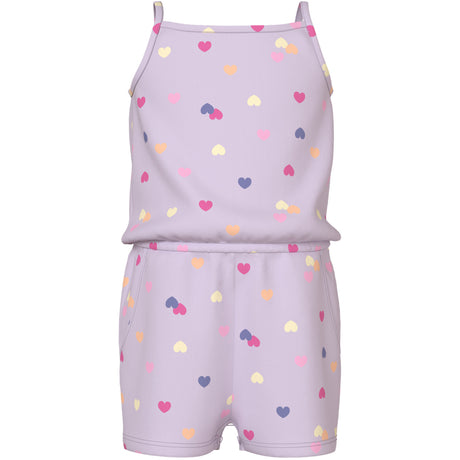 Name It Lavender Fog Colorful Hearts Nmfvigga Stropp Drakt