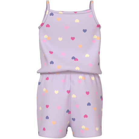 Name It Lavender Fog Colorful Hearts Nmfvigga Stropp Drakt
