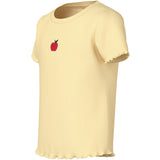 Name It Double Cream Apples Embroidery Nmfvivemma Ss Slim Topp