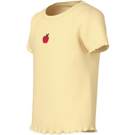 Name It Double Cream Apples Embroidery Nmfvivemma Ss Slim Topp