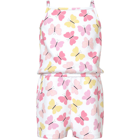 Name It Bright White Pink Butterfly Nmfvigga Stropp Drakt