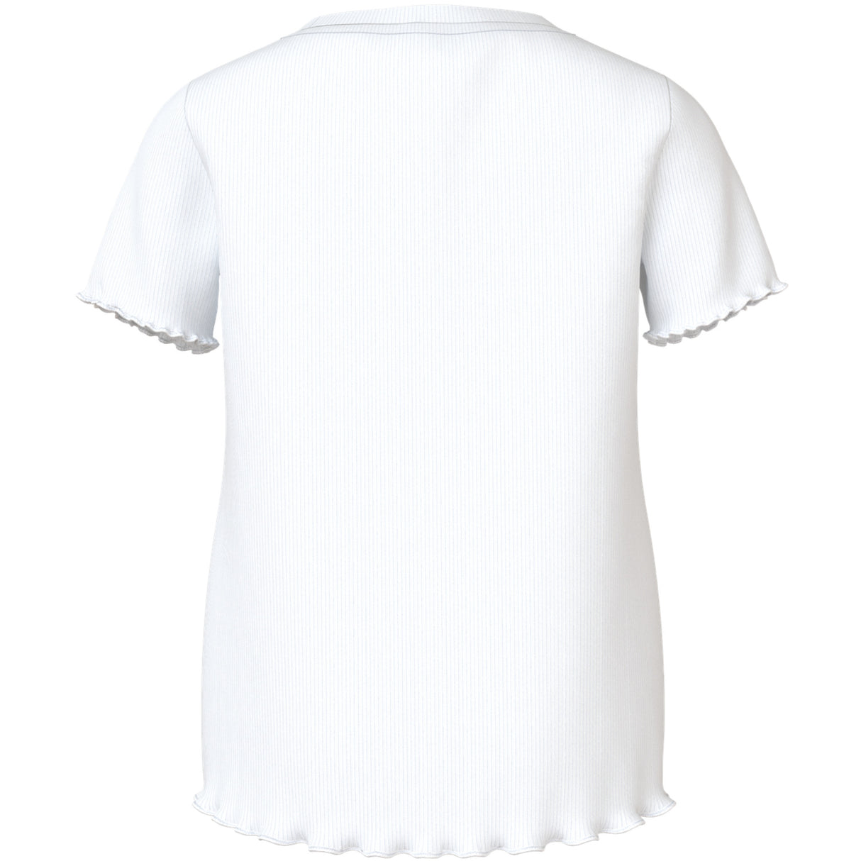 Name It Bright White Butterfly Embroidery Nmfvivemma Ss Slim Topp