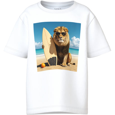 Name It Bright White Lion Nmmvoto Ss Nreg Topp