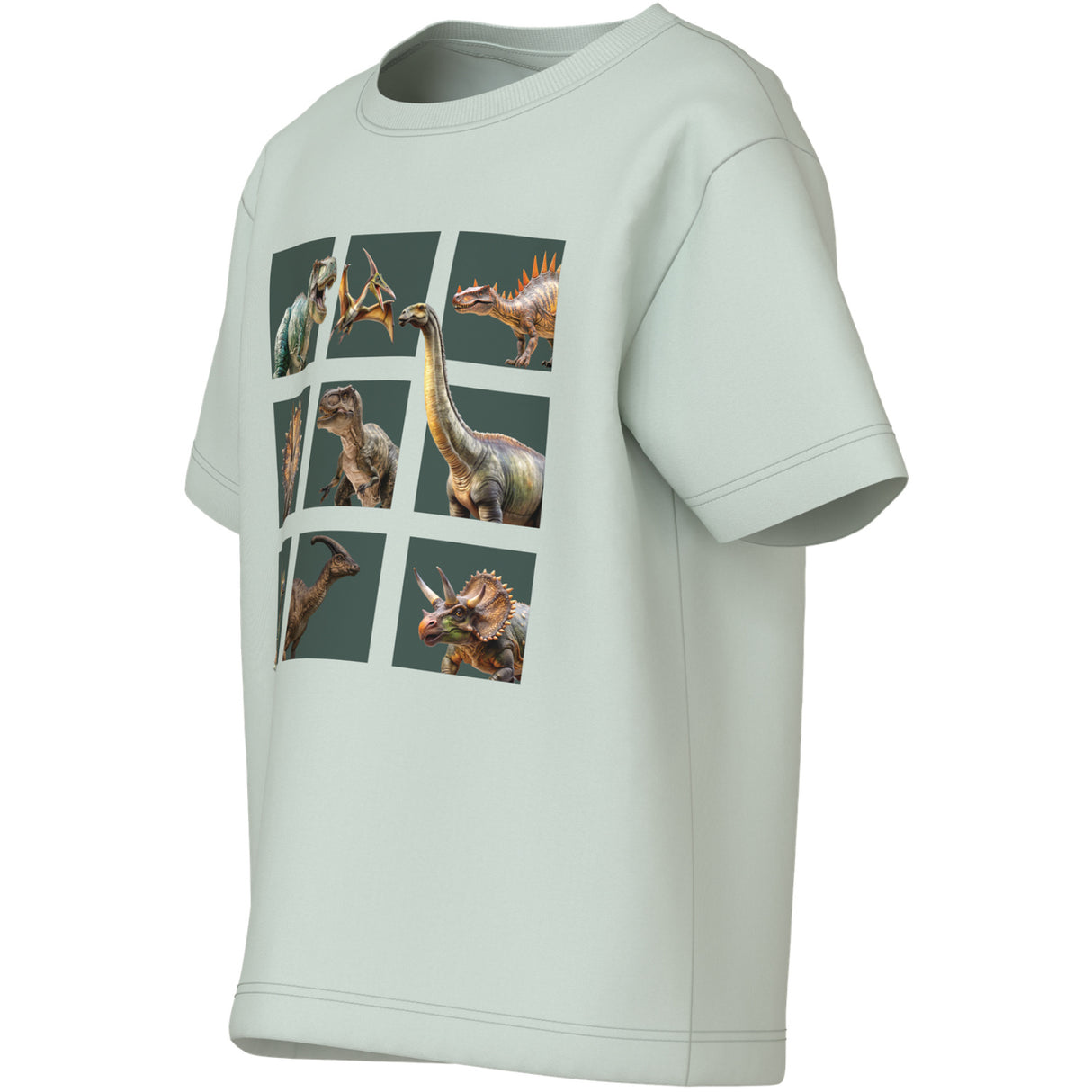 Name It Pale Aqua Dino Squad Nmmvoto Ss Nreg Topp
