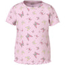 Name It Cradle Pink Butterflies Nmfvemma Aop Ss Slim Topp
