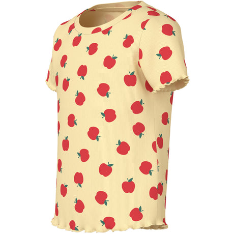 Name It Double Cream Apples Nmfvemma Aop Ss Slim Topp