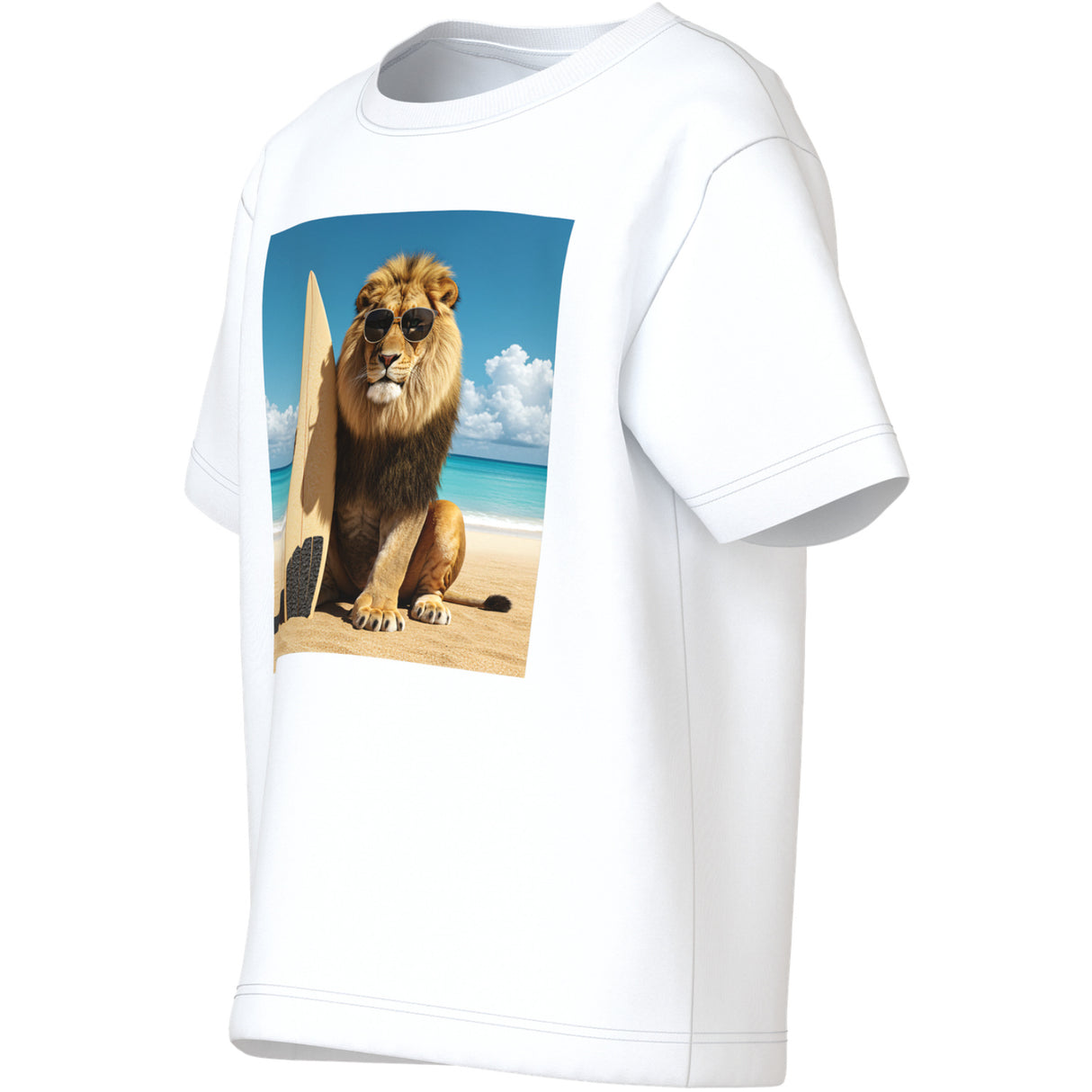 Name It Bright White Lion Nmmvoto Ss Nreg Topp