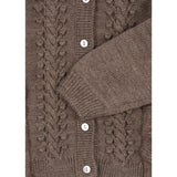 Konges Sløjd Bunny Brown Melange Fiol Frill Cardigan