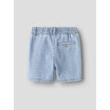 Name It Light Blue Denim Nmmryan Jog Stripe Dnm L Shorts 1910-Ip