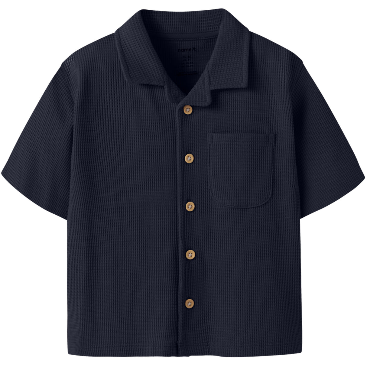 Name It Navy Blazer Nmmharve Ss Nreg Skjorte