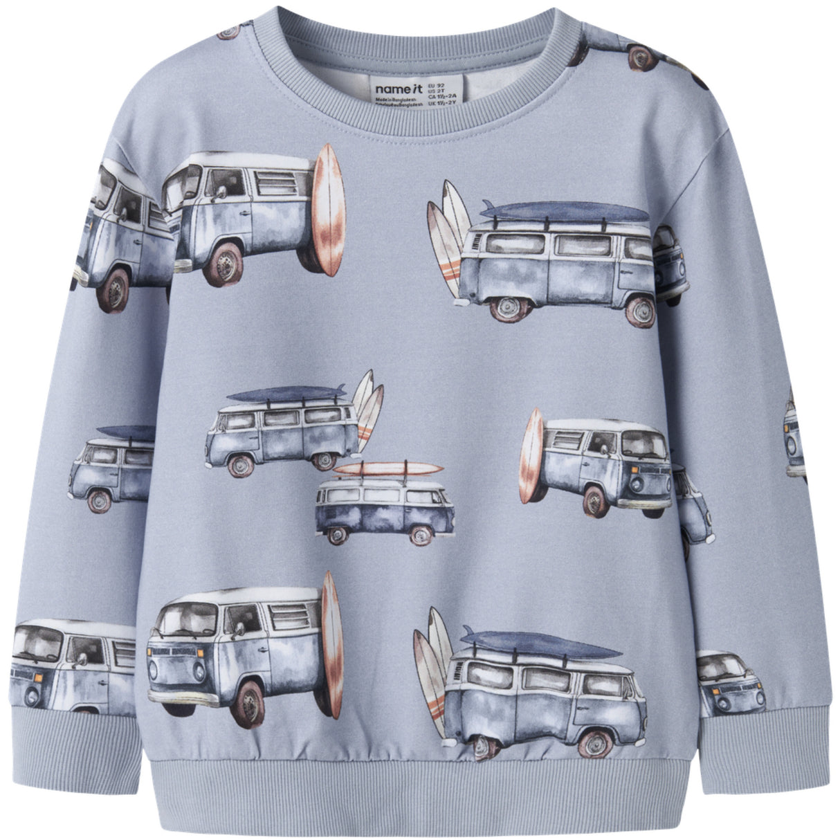 Name It Blue Fog Nmmjaxon Nreg Sweat Unb