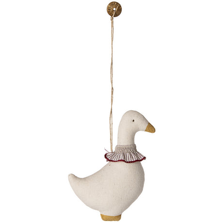 Maileg Stoff Ornament, Gås - Rødt Tørklæde