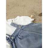 Name It Light Blue Denim Emb Nbfflora Dnm Emb Kjole 2017-Yb H