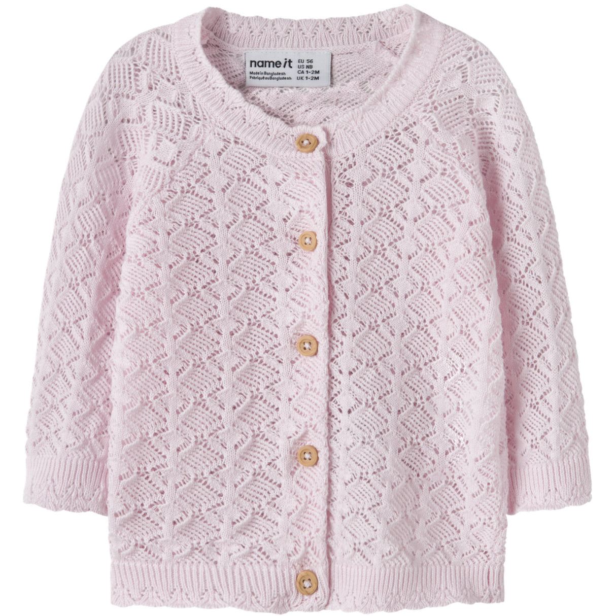 Name It Cradle Pink Nbfjenny Ls Strikk Card