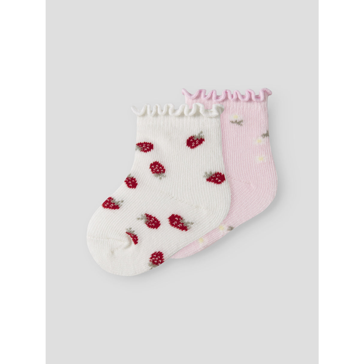 Name It Cloud Dancer Cradle Pink Nbfjuberry 2P Strømper