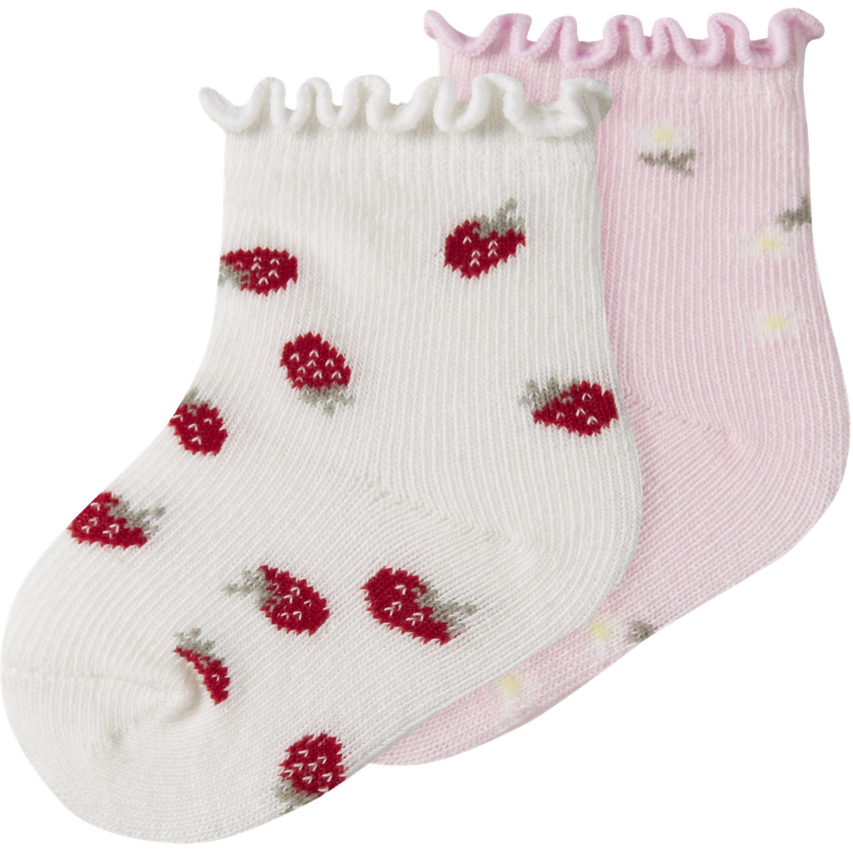 Name It Cloud Dancer Cradle Pink Nbfjuberry 2P Strømper