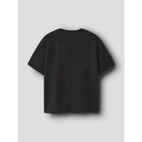 Name It Black Nkfaftina Stitch Ss Nreg Topp Box Wdi
