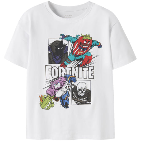 Name It Bright White Nkmambrose Fortnite Ss Nreg Topp Bfu