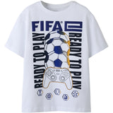 Name It Bright White Nkmasekel Fifae Ss Nreg Topp Box Vde