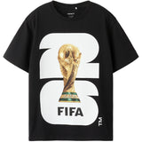 Name It Black Nkmmalle Fifa Ss Nreg Topp Ous