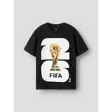 Name It Black Nkmmalle Fifa Ss Nreg Topp Ous