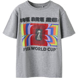 Name It Grey Melange Nkmmacs Fifa Ss Nreg Topp Box Ous