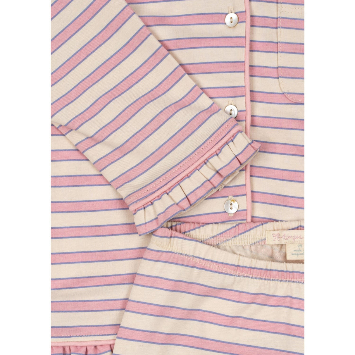 Konges Sløjd Lolly Stripe Pio Frill Sett Gots