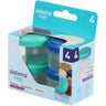 Sistema Ocean Blue & Minty Teal To Go Dressing Opbevaringsbøtter 35 Ml 4-Pakke