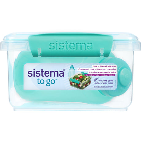 Sistema Minty Teal 1.2L Lunch Plus Matboks Med Itsy Flaske 380 Ml