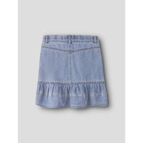 Name It Light Blue Denim Anglaise Nkfhallie Dnm Anglaise Skjørt 1026-Ov H
