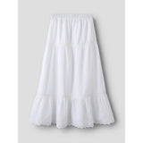 Name It Bright White Nkfhermala Long Skjørt