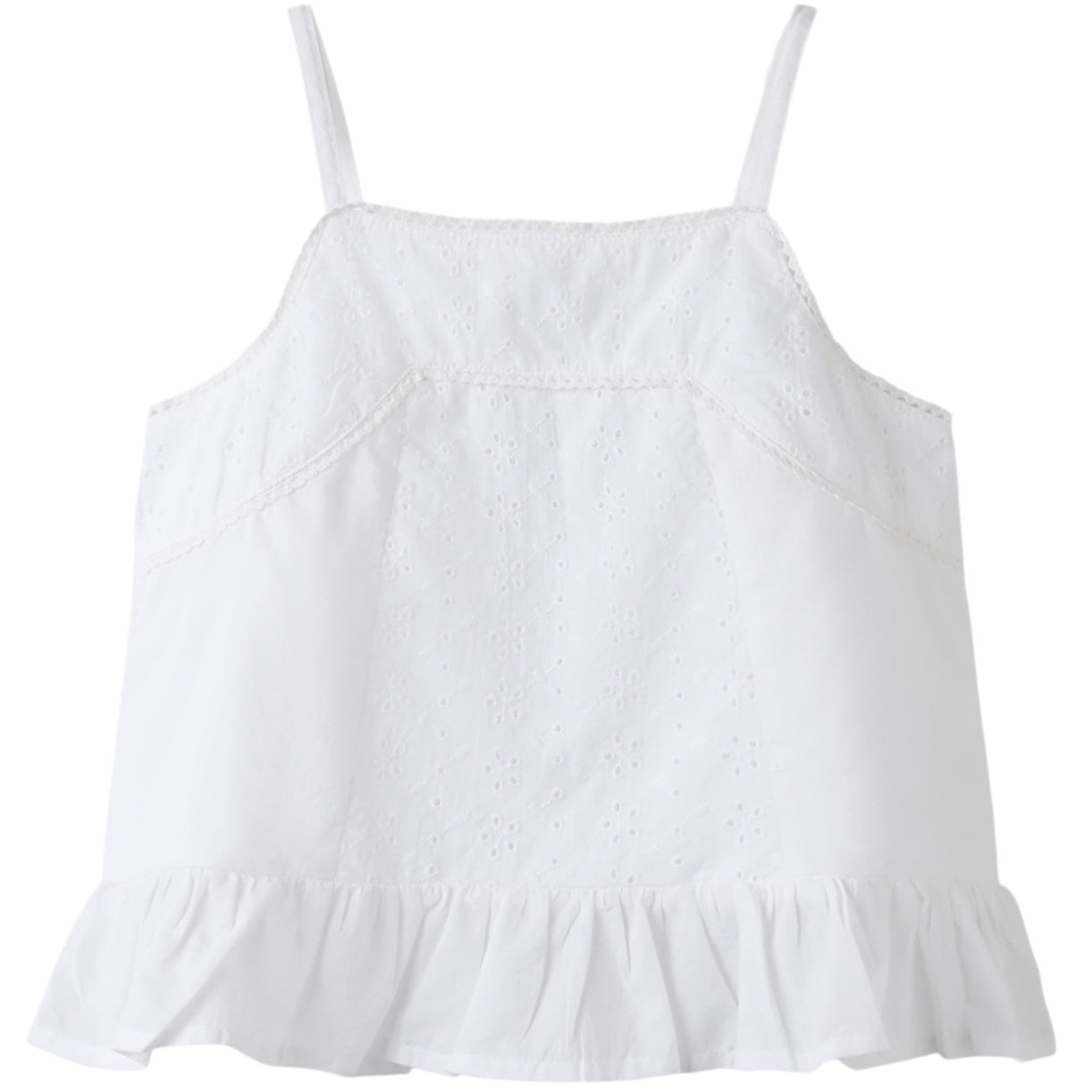 Name It Bright White Nkfhermala Stropp Topp