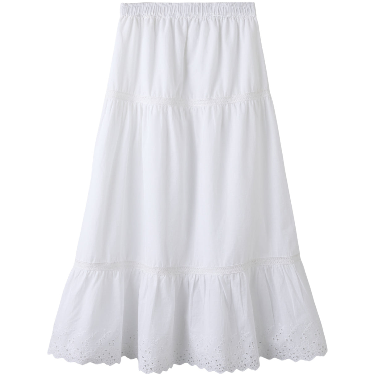 Name It Bright White Nkfhermala Long Skjørt