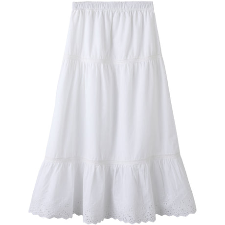 Name It Bright White Nkfhermala Long Skjørt