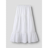 Name It Bright White Nkfhermala Long Skjørt