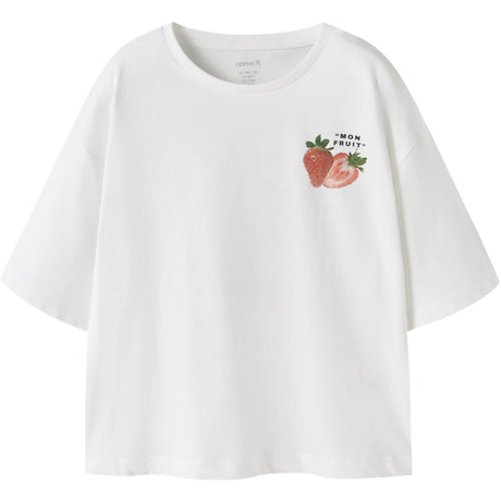 Name It Bright White Nkfjemillo Ss Rlx Topp Box