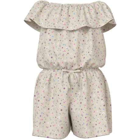 Name It Almond Milk Cute Flowers Nkfvinaya Ss Playsuit Fffff Noos