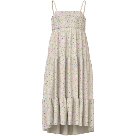 Name It Almond Milk Cute Flowers Nkfvinaya Stropp Maxi Kjole