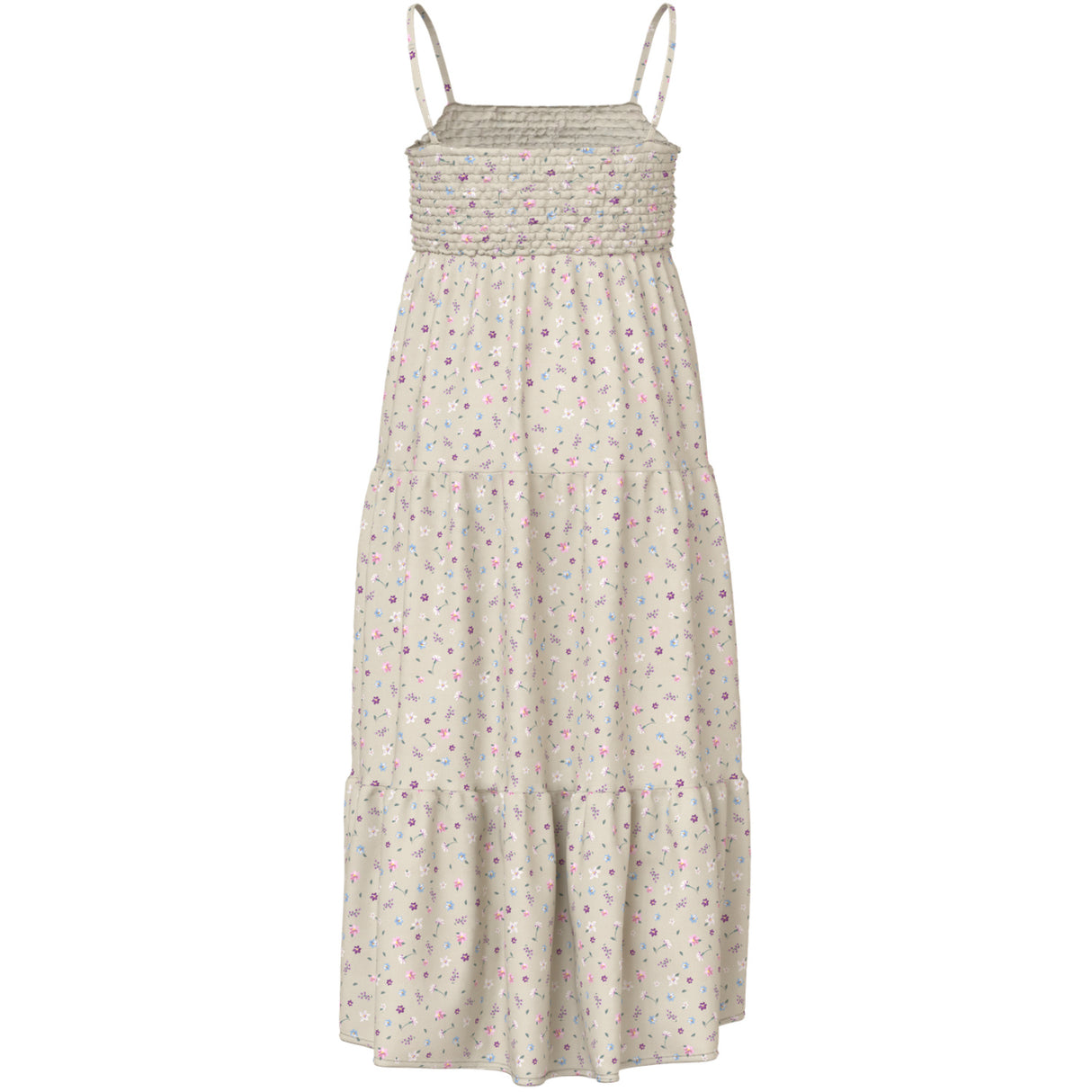 Name It Almond Milk Cute Flowers Nkfvinaya Stropp Maxi Kjole