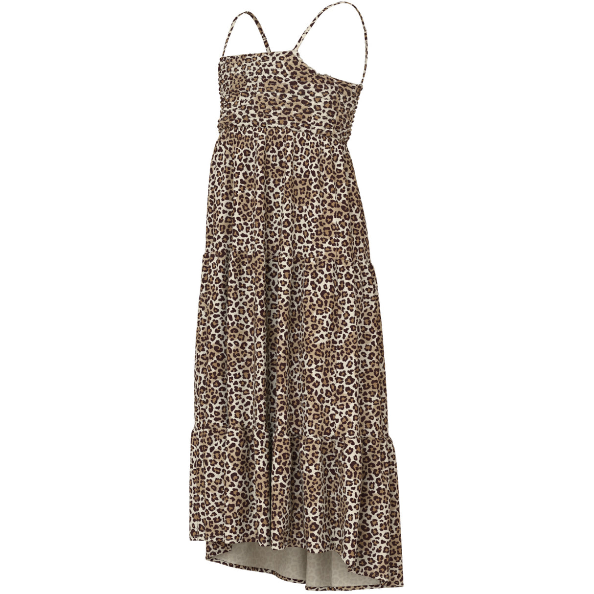 Name It Turtledove Leopard Nkfvinaya Stropp Maxi Kjole