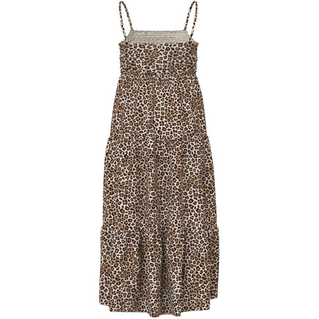 Name It Turtledove Leopard Nkfvinaya Stropp Maxi Kjole