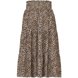 Name It Turtledove Leopard Nkfvinaya Long Wide Skjørt