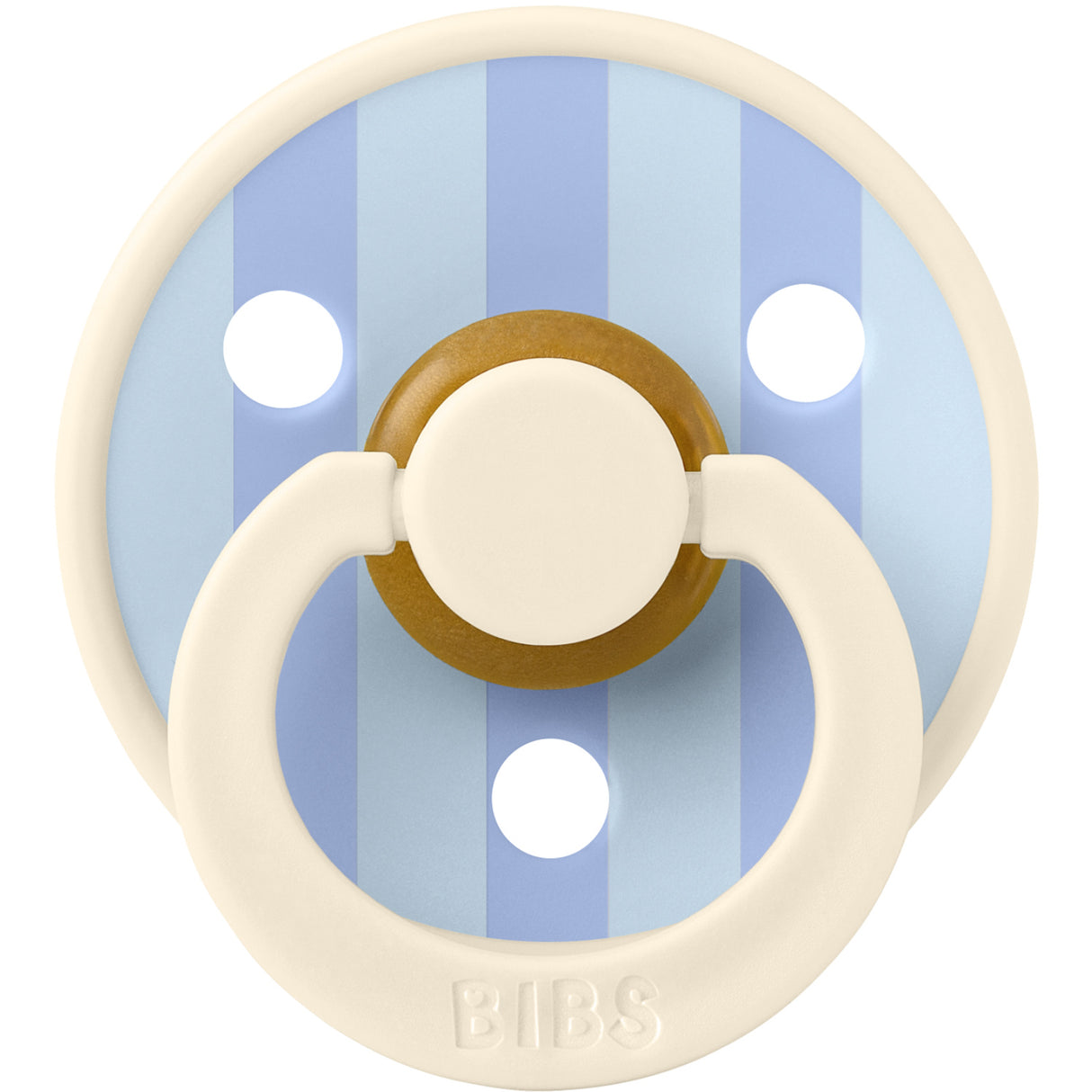 Bibs Dusty Blue Smokk & Clip Gift Sett Pin & Block Latex