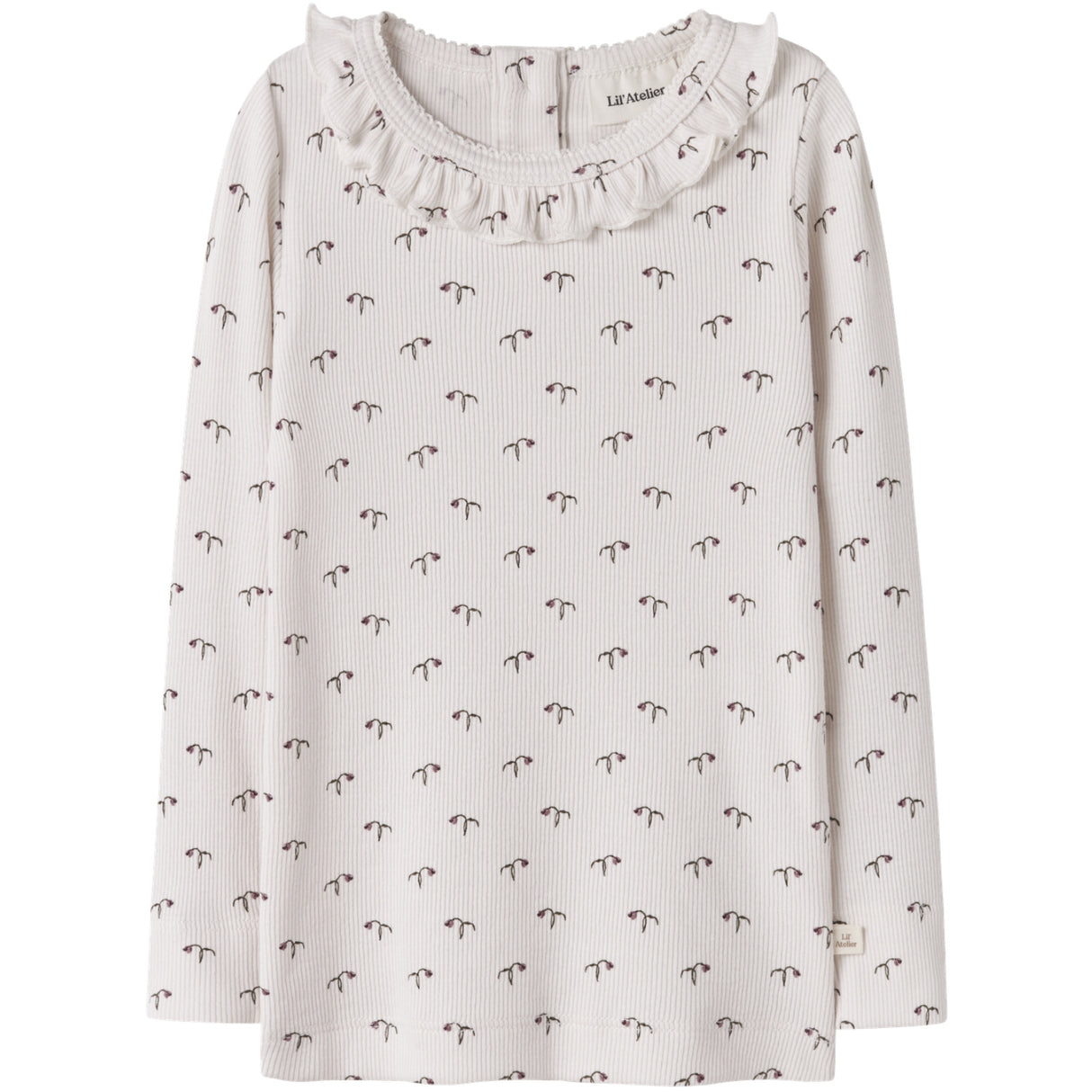 Lil'Atelier Almost Mauve Tulip Nmfgago Kis Ls Slim Topp Lil