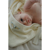 Konges Sløjd Antique White Figo Baby Håndkle GOTS