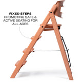 KAOS Terracotta Pink Klapp High Stol Recycled Med KLAPP® Safety Rail & Tray Bundle